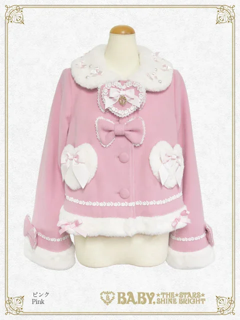 Heart Ribbon Short Coat [build to order] by Baby, the Stars Shine