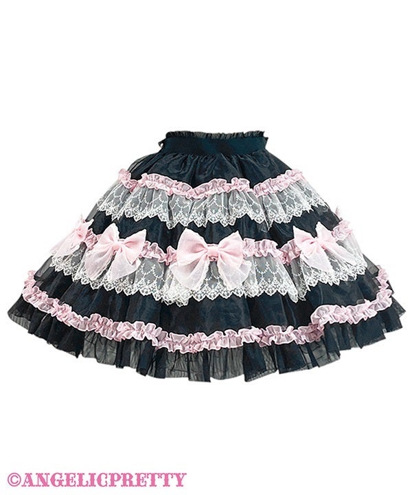 Fluffy Ribbon Doll Skirt by Angelic Pretty
