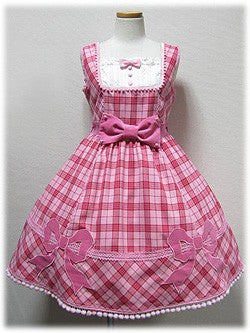 Marchen Tartan Ribbon JSK by Angelic Pretty