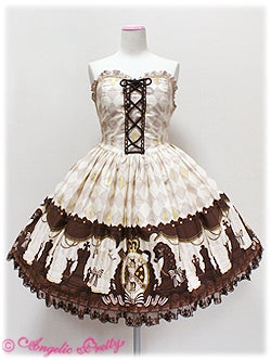 Chess Chocolate Bustier JSK by Angelic Pretty