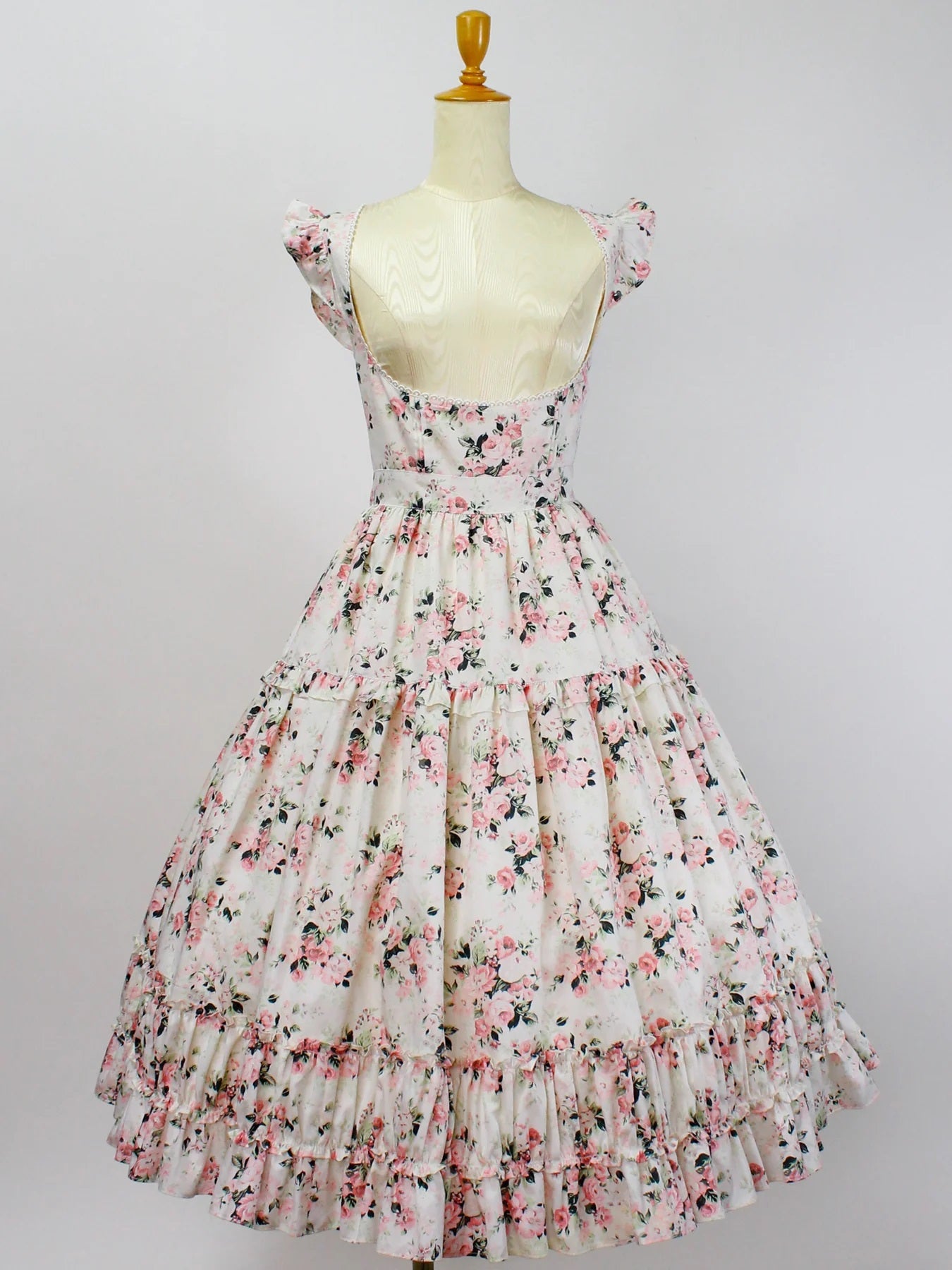 Rococo Bouquet Frill Apron JSK (2024) by Victorian Maiden