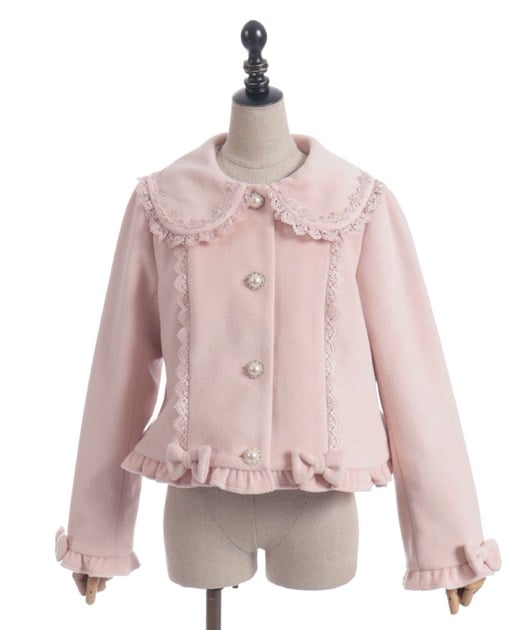 Chalmiere ~ Pearl Ribbon Short Coat by Axes Femme