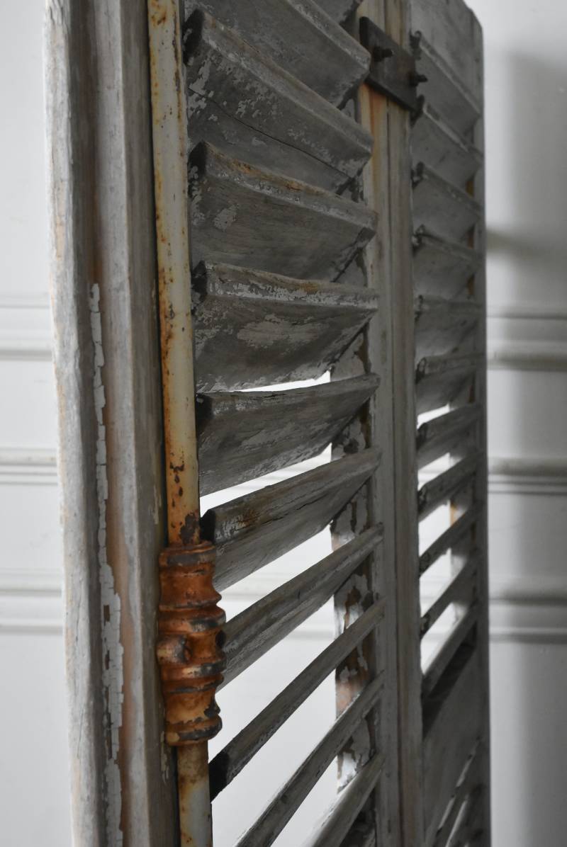 アンティークヴォレー3枚セット フランスアンティーク建具 雨戸 鎧戸