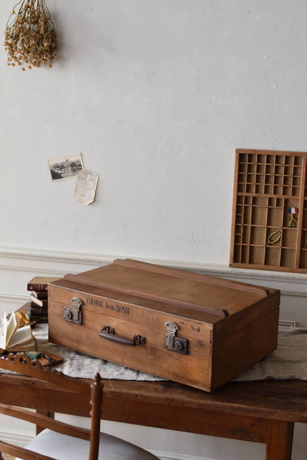 フランスアンティーク小物 アンティークトランク.23 ディスプレイ雑貨