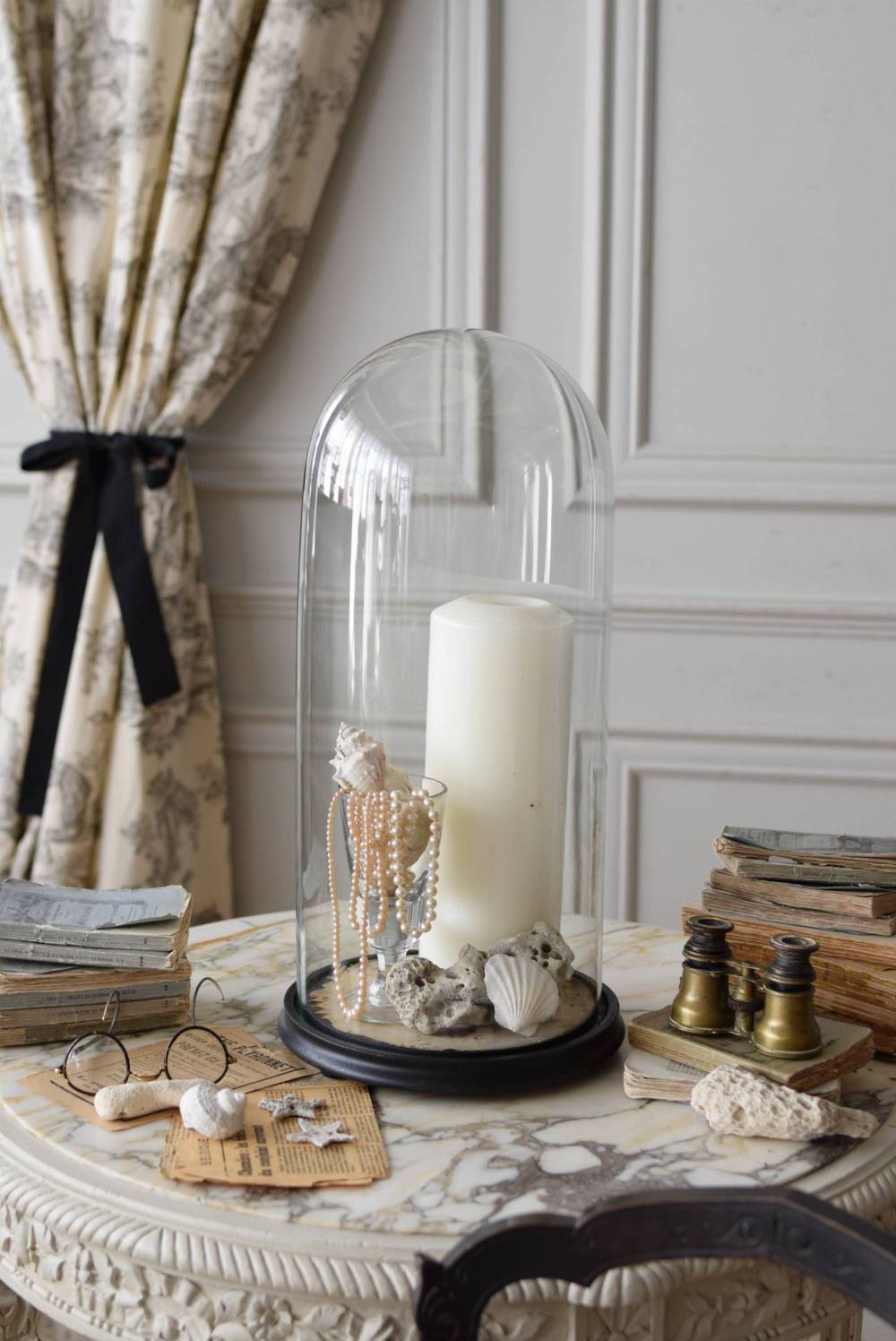 フランスアンティーク雑貨 アンティークガラスドーム.5 ナポレオン3世