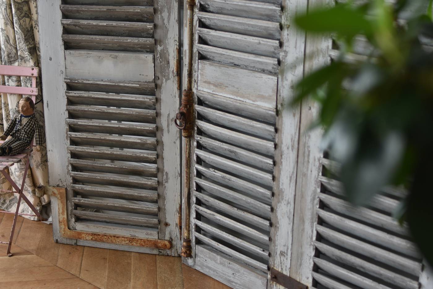 アンティークヴォレー3枚セット フランスアンティーク建具 雨戸 鎧戸