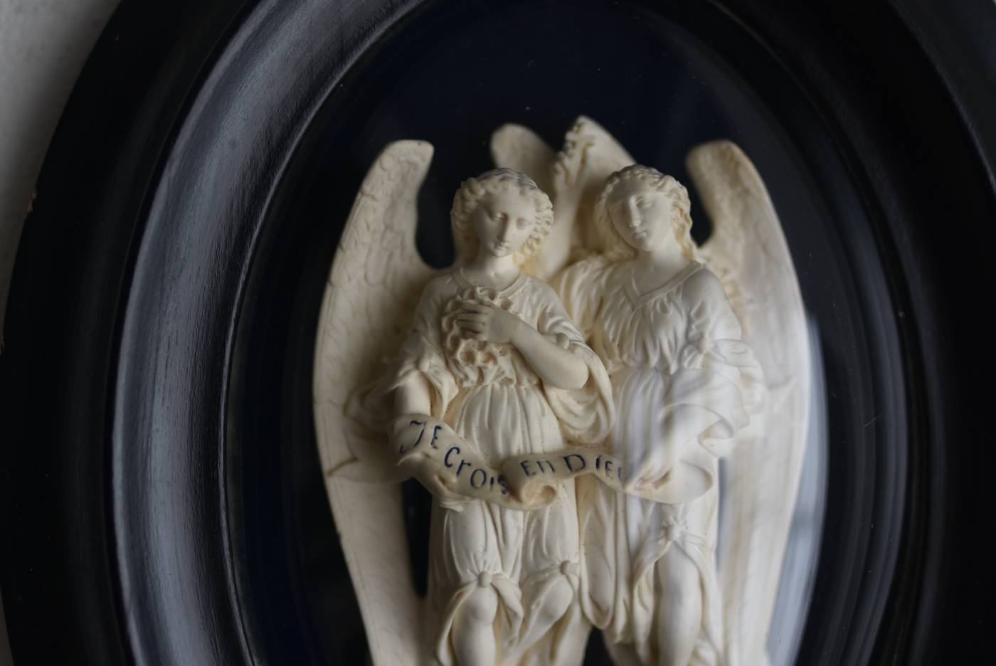 アンティークメダイヨン フランスアンティーク雑貨 ガラスドーム