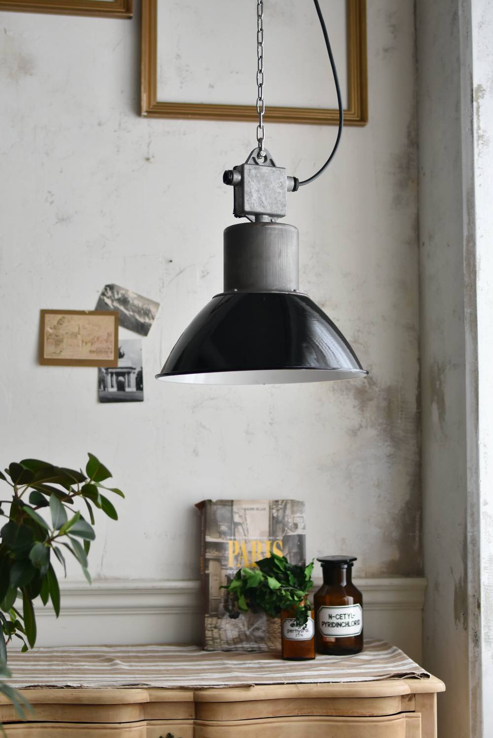 チェコスロバキアヴィンテージ照明 インダストリアルランプ.6E