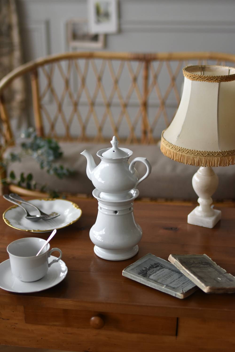 ティザニエール.10 フランスアンティーク食器 ティーウォーマー