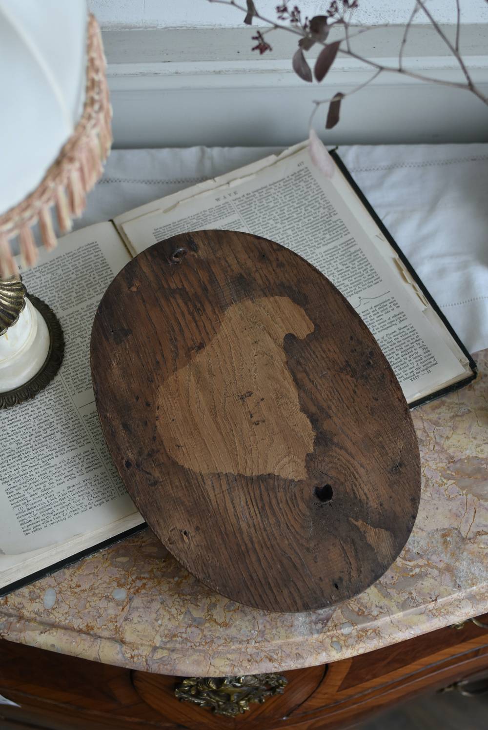 フランスアンティーク雑貨 ウォールデコレーション.オーバル 壁面