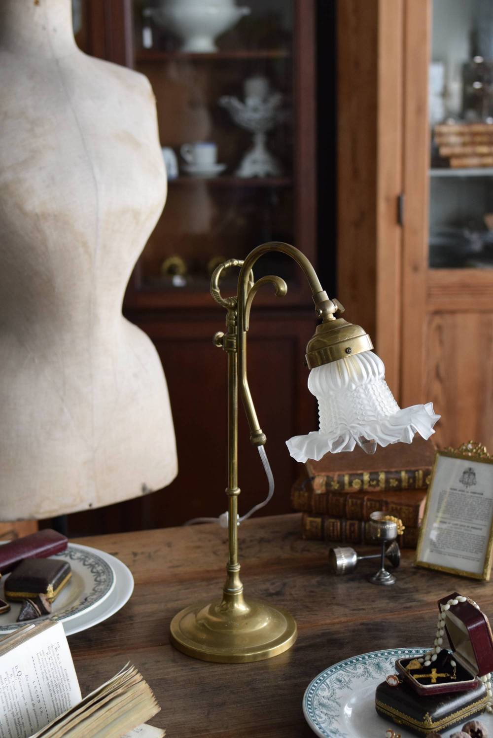 デスクランプ.15 フランス アンティーク 卓上照明 テーブルランプ