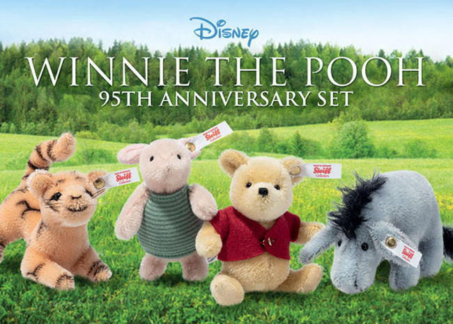 Steiff ディズニー くまのプーさん95周年 ミニチュア セット EAN355875