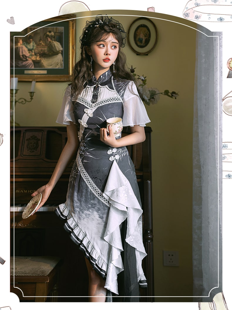 中華ロリータ】チャイナドレス風ロリータ2awyワンピース 中華ロリータ