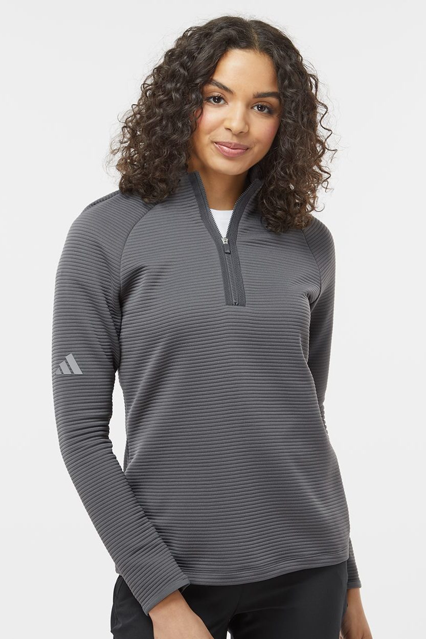 Adidas Ladies Spacer Quarter-Zip Pullover .A588.
