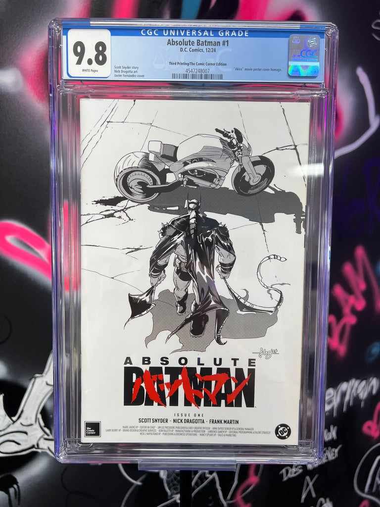 ABSOLUTE BATMAN #1 AKIRA SKETCH CGC 9.8 – Lostboy Comics