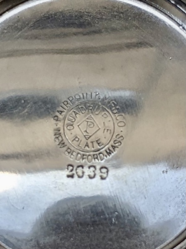 カップ＆ソーサー Pairpoint Mfg Co Quadruple Silver Plate