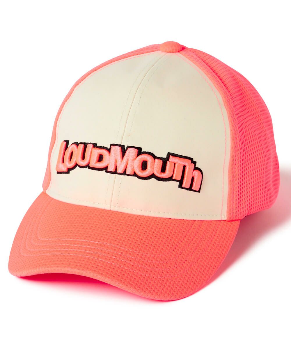 ユニセックス 軽量メッシュキャップ ピンク コンパクト収納可能