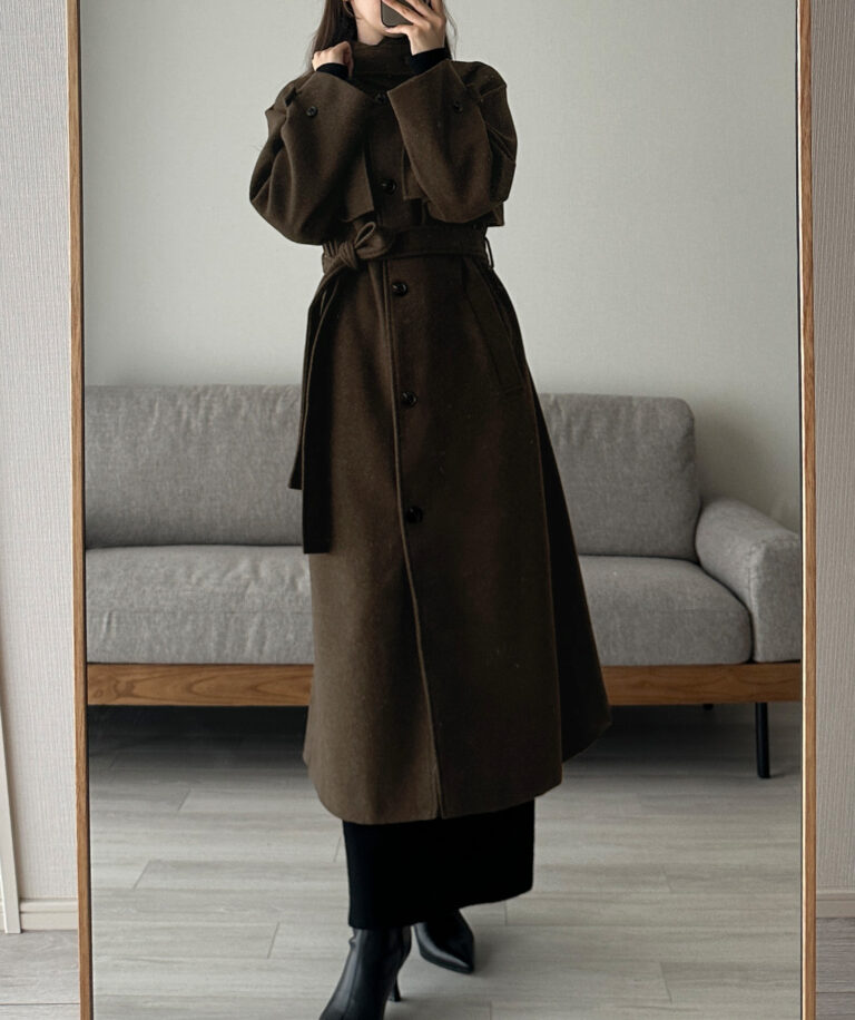 414】2wayステンカラーロングコート | Louere (ルエレ)｜公式LOOKBOOK