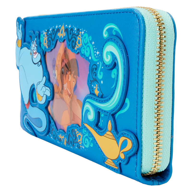 Aladdin Jasmine Princess Series Lenticular Zip Around Wristlet Wallet