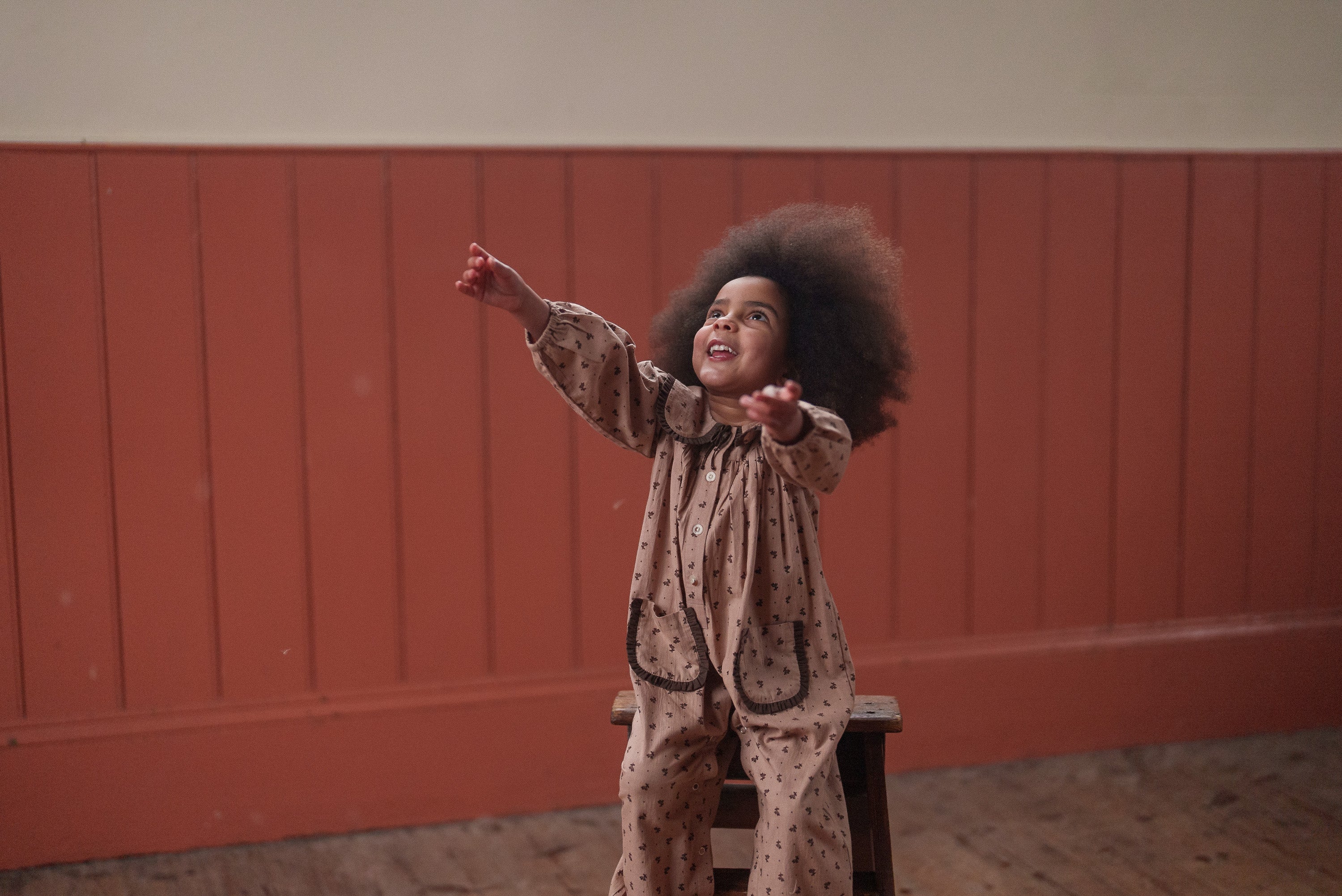 Little Cotton Clothes Lolly Romper Rosehip Floral リトルコットン