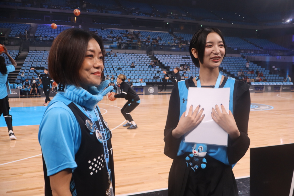 TUBC(東京ユナイテッドバスケットボールクラブ)広報大使、りなぴーが