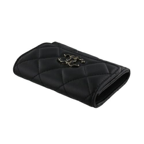 シャネル 名刺入れ カードケース レディース ブラック CHANEL AP3624