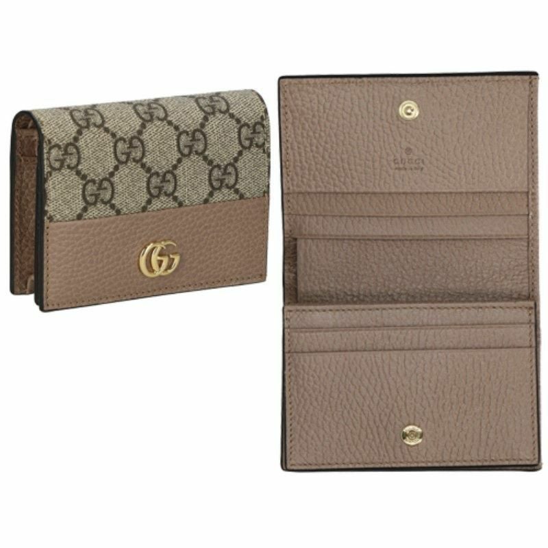 グッチ GUCCI カードケース レディース GGマーモント ベージュ 658610