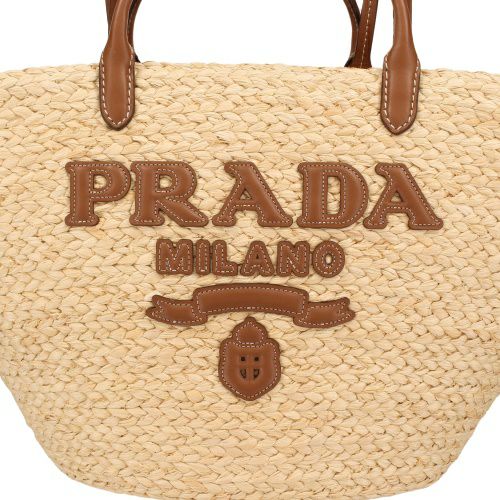 プラダ ショルダーバッグ レディース RAFIA+VITELLO ベージュ PRADA