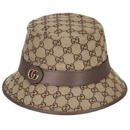 グッチ ハット メンズ ダブルG付き GGキャンバス バケットハット