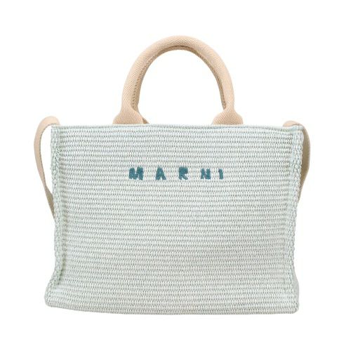 国内正規品 MARNI アイボリー ハート LOVE かごバッグ レッド&ホワイト