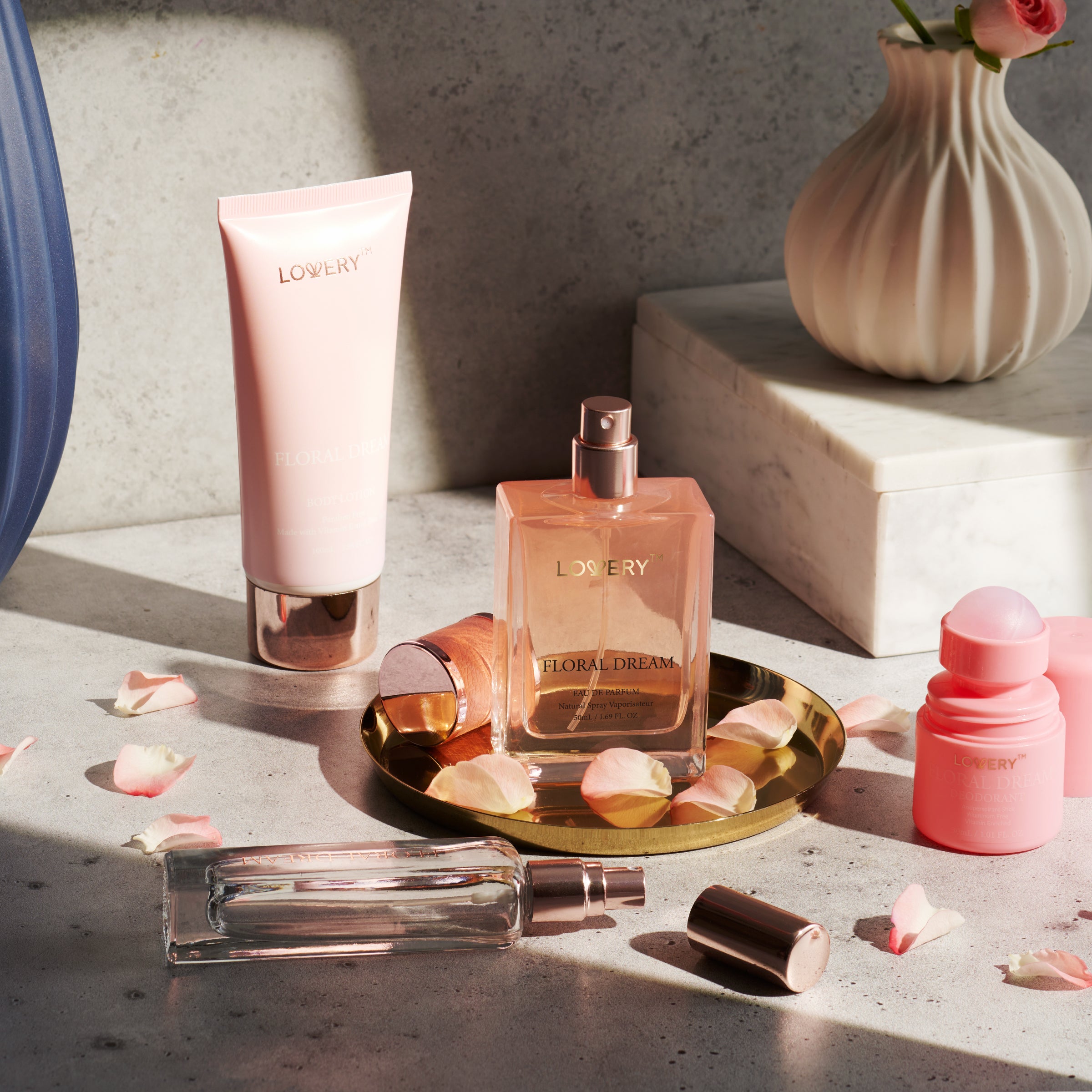 Floral Dream Bath & Body 4pc Women's Valentine's Day Gift Set - Lovery