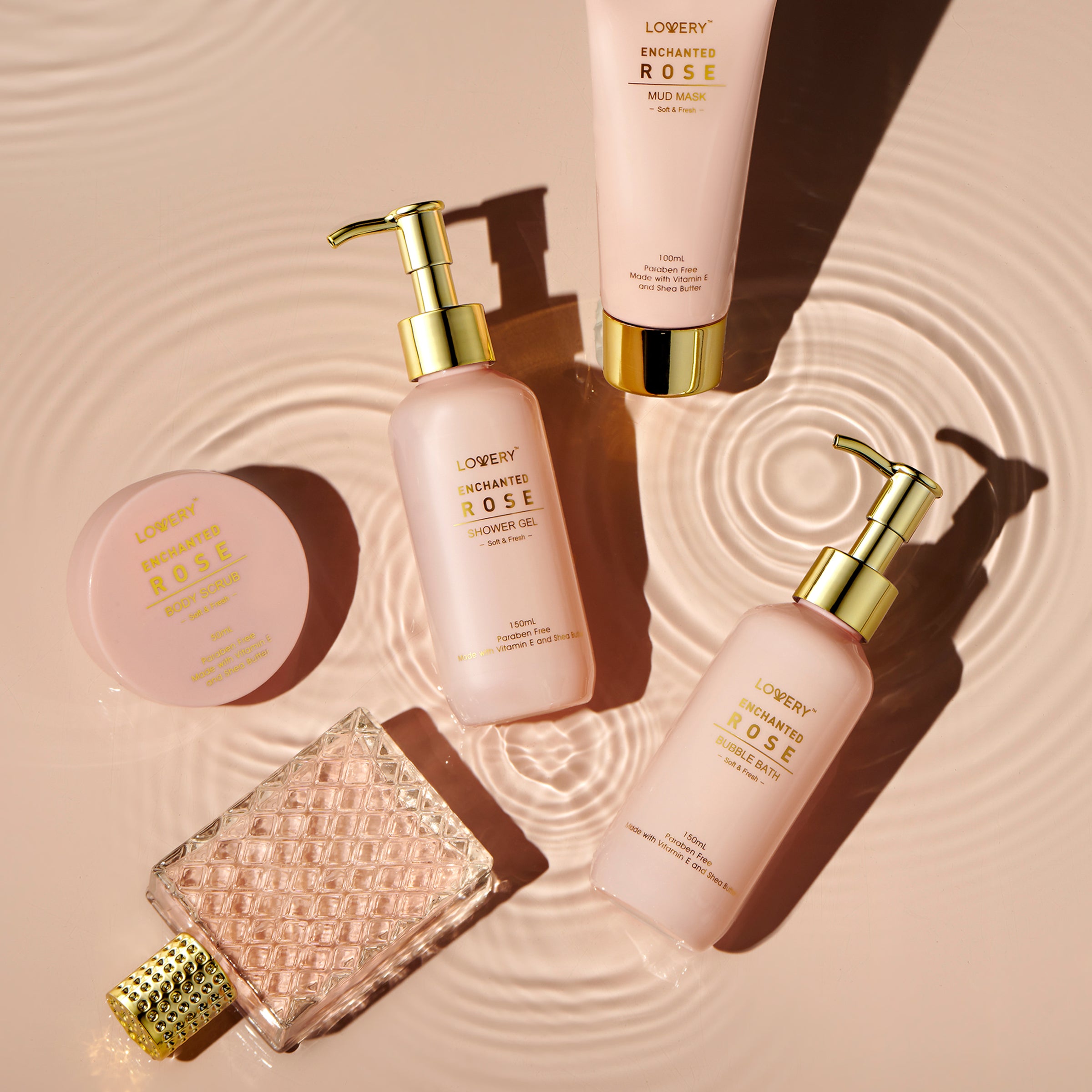 Rose Beauty Body Care - Lovery Valentine's Day Gift Basket