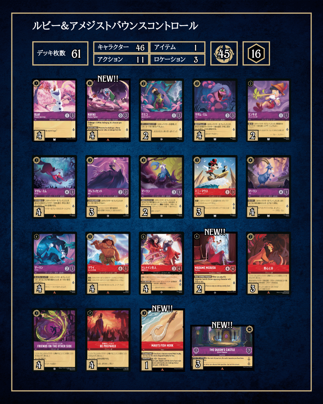 ロルカナ3弾環境デッキ紹介【ルビー＆アメジストバウンスコントロール