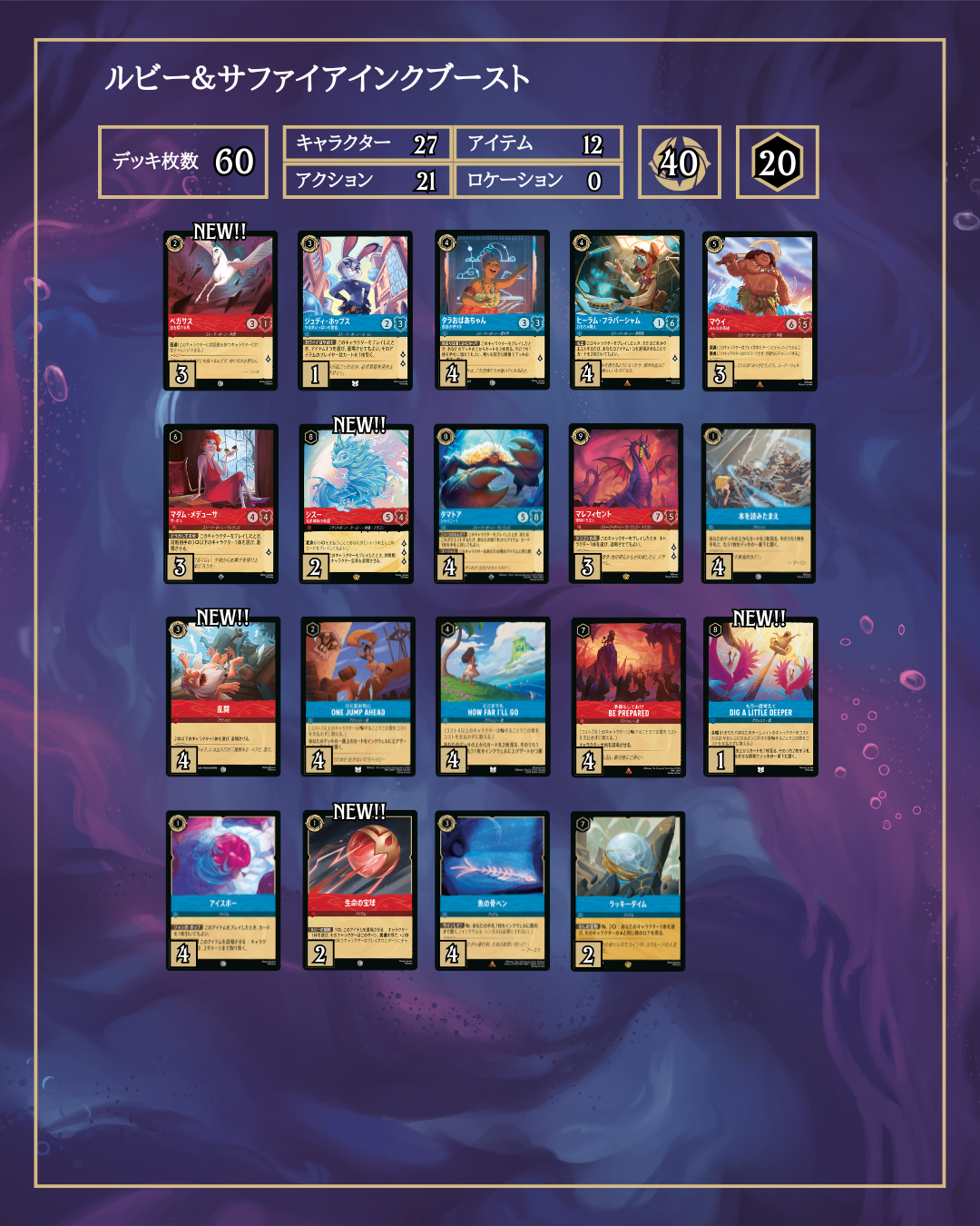 ロルカナ4弾環境デッキ紹介【ルビー＆サファイアインクブースト
