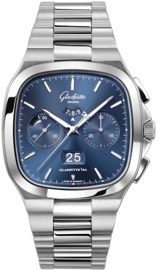 Glashutte Original Seventies Chronograph Panorama Date Blue 40mm 1