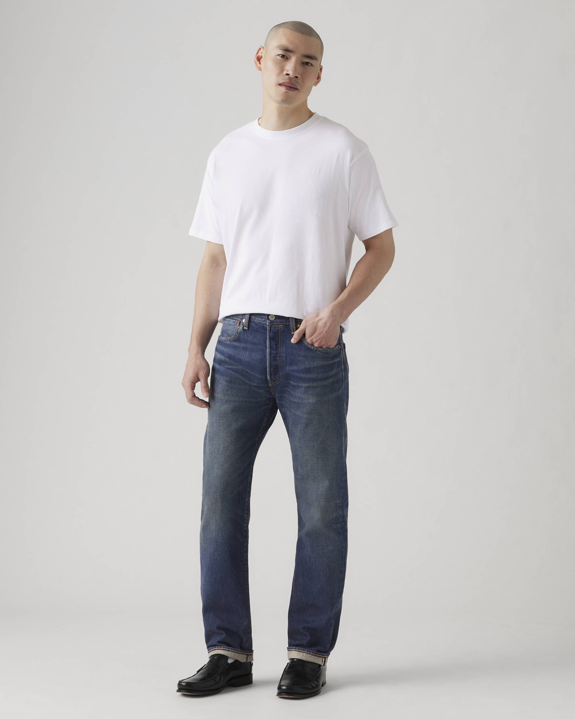 501® Original Fit Selvedge Men's Jeans - Dark Wash | Levi's® US