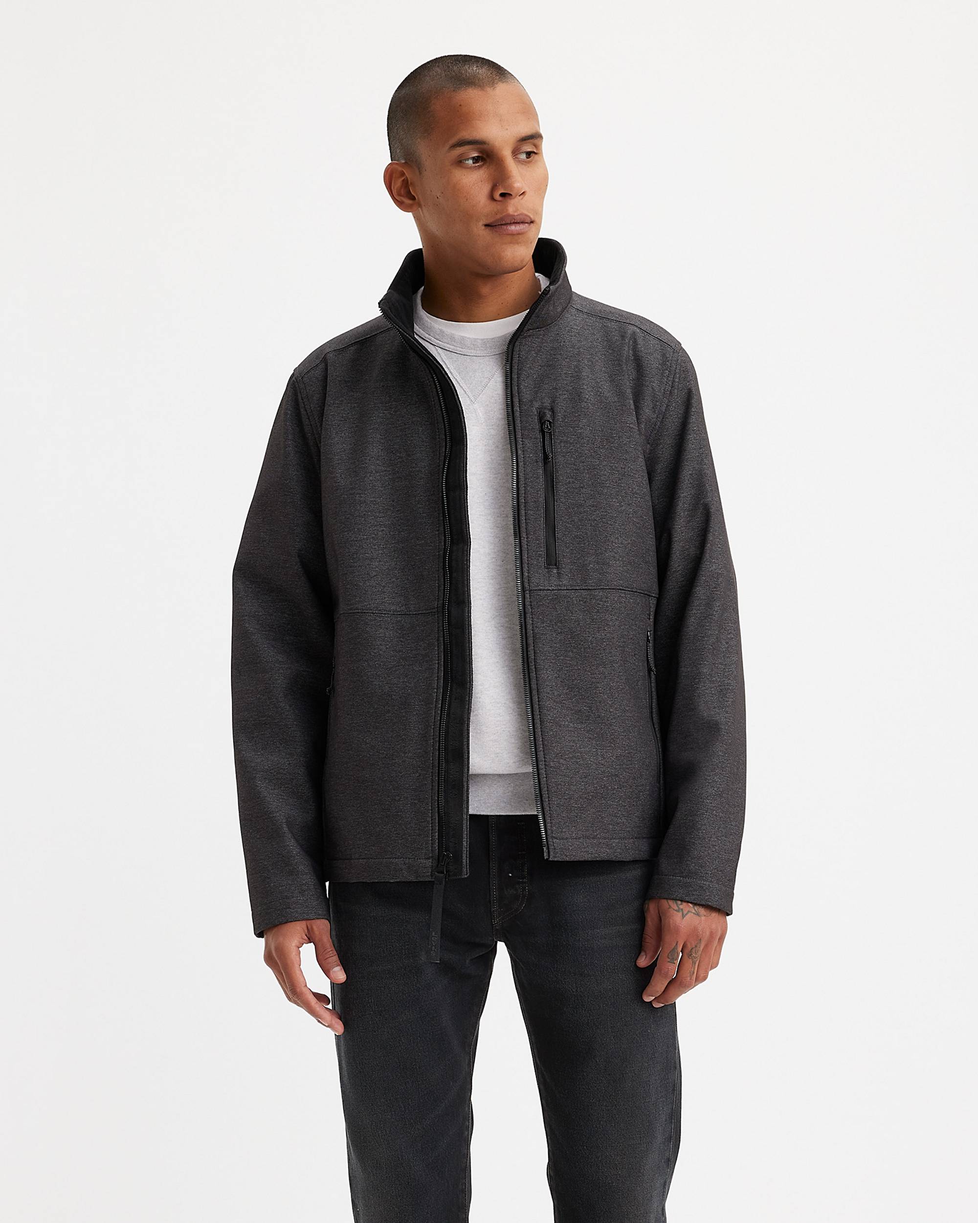 Soft Shell Stand Collar Jacket - Grey | Levi's® US