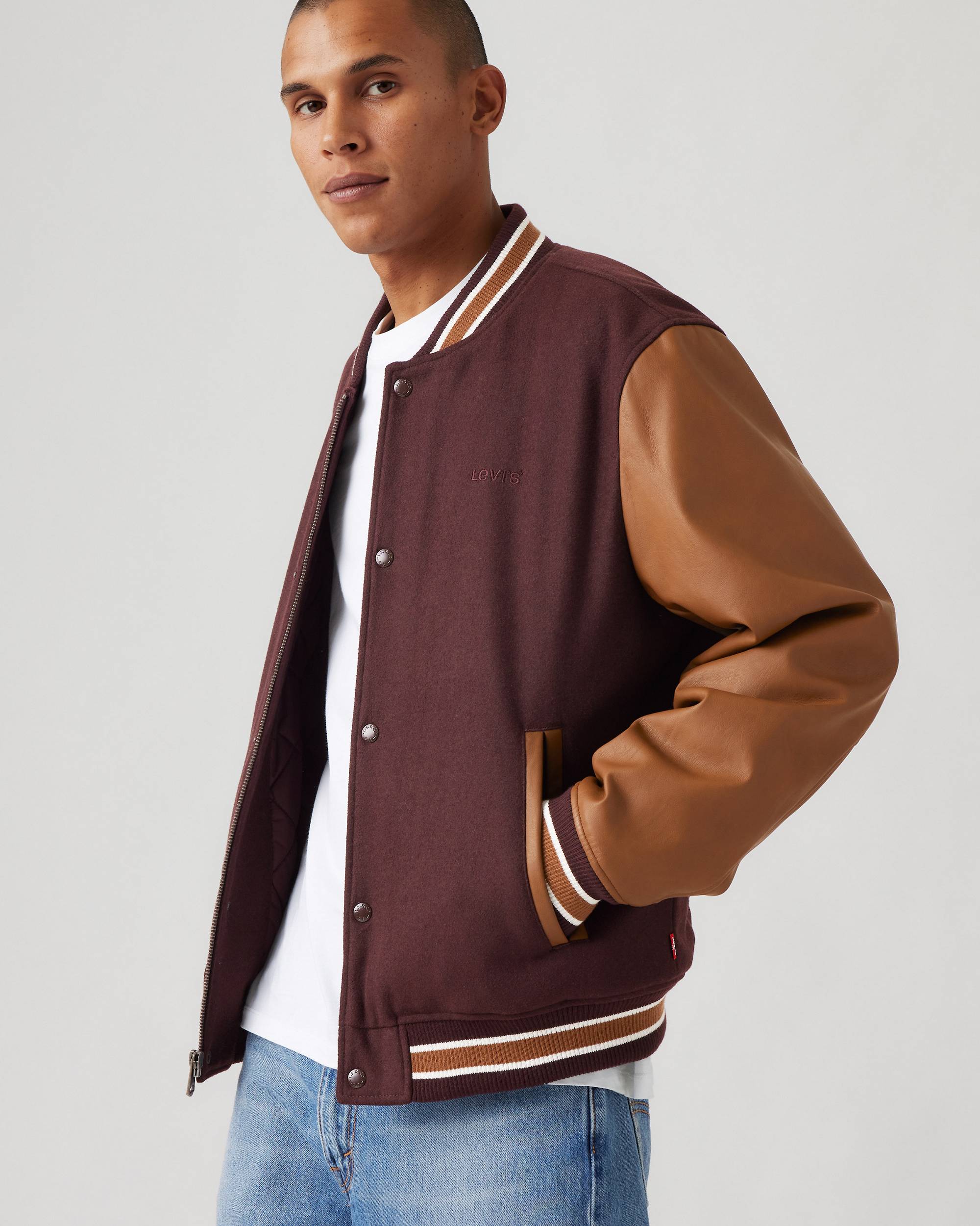 Mixed Media Varsity Jacket - Multi-color | Levi's® US