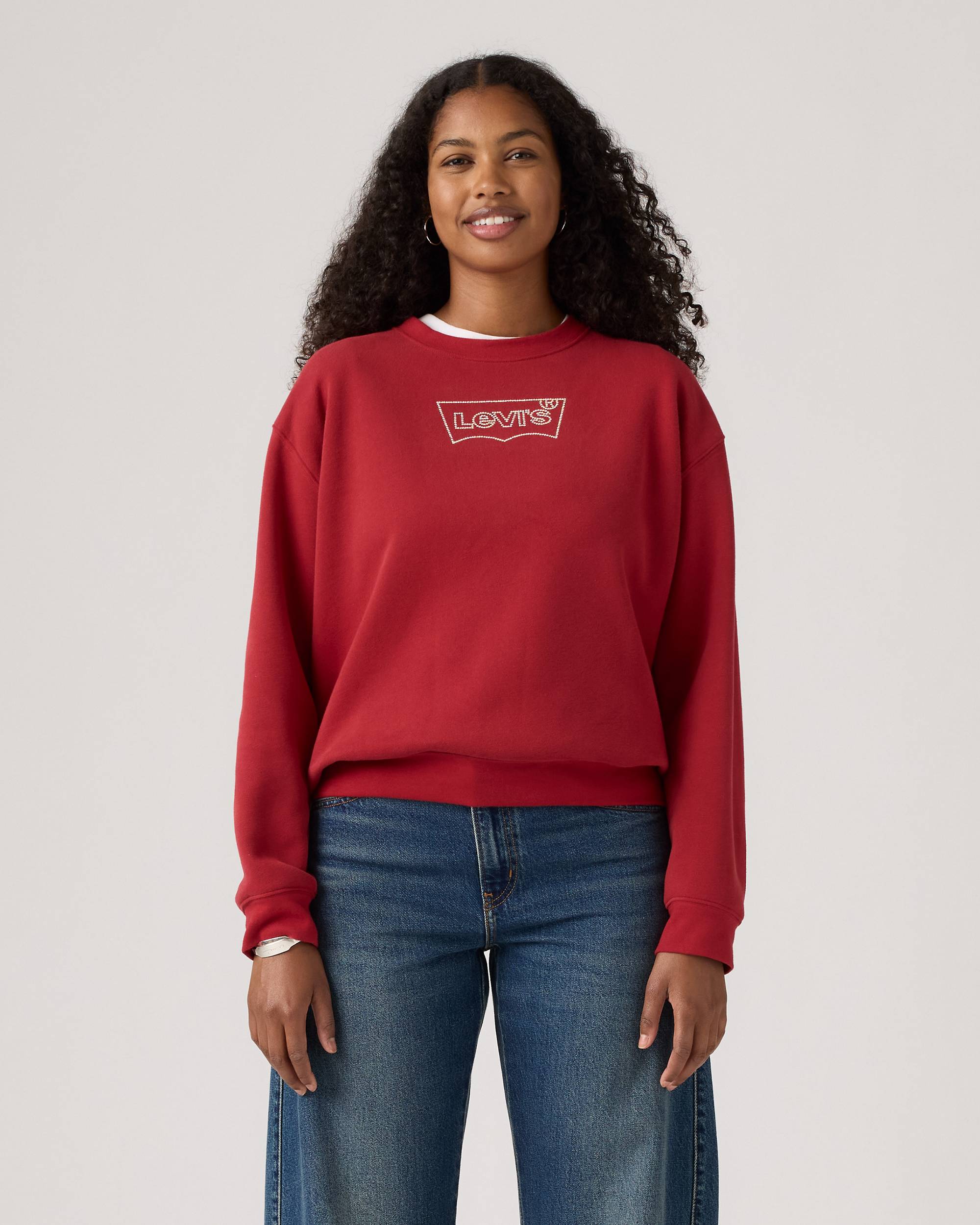 Graphic Everyday Crew Sweatshirt - Red | Levi's® DE