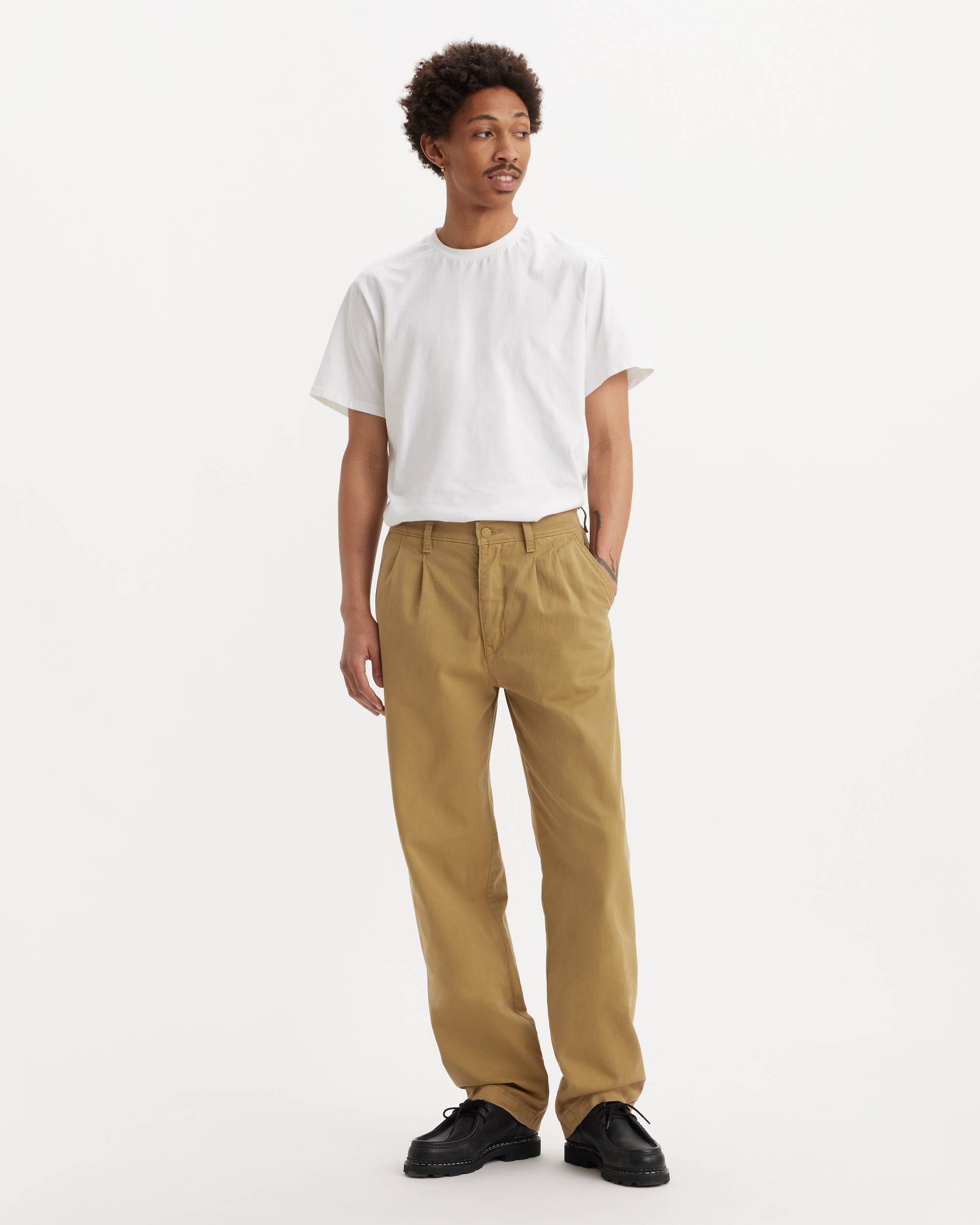 Xx Chino Loose Straight Pleated Trousers - Beige | Levi's® KZ