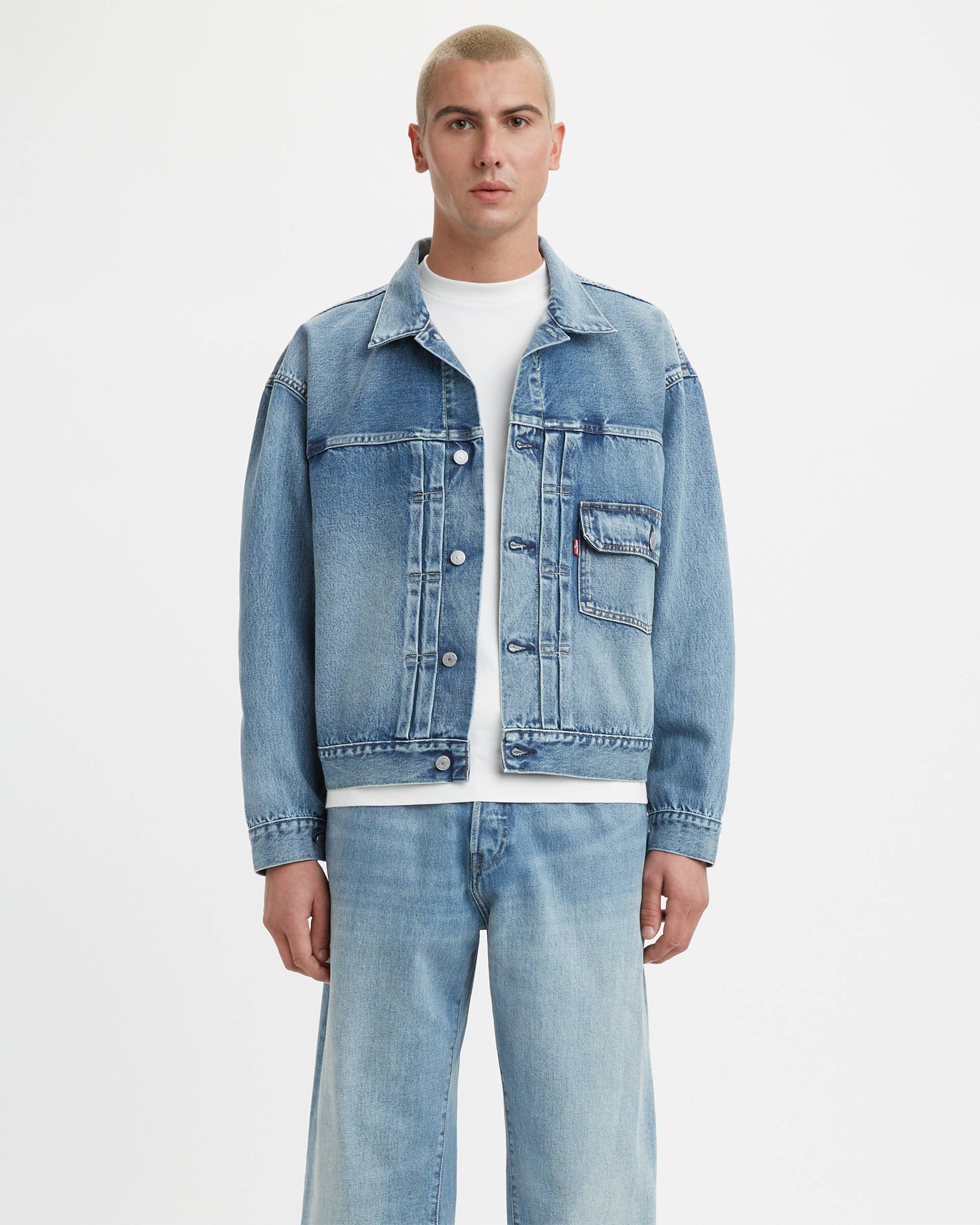Levi's® X Beams Super Wide Trucker Jacket - Blue | Levi's® IT