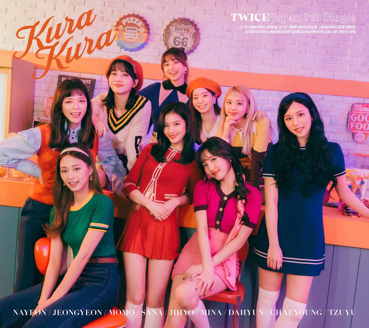 TWICEが愛の形を歌う2021年初シングル、J.Y. Park作詞「Kura Kura