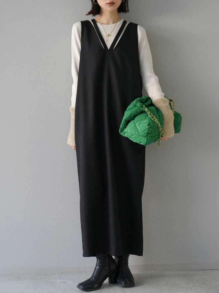 予約]ナイロンキルティングバッグ/グリーン – Lumier