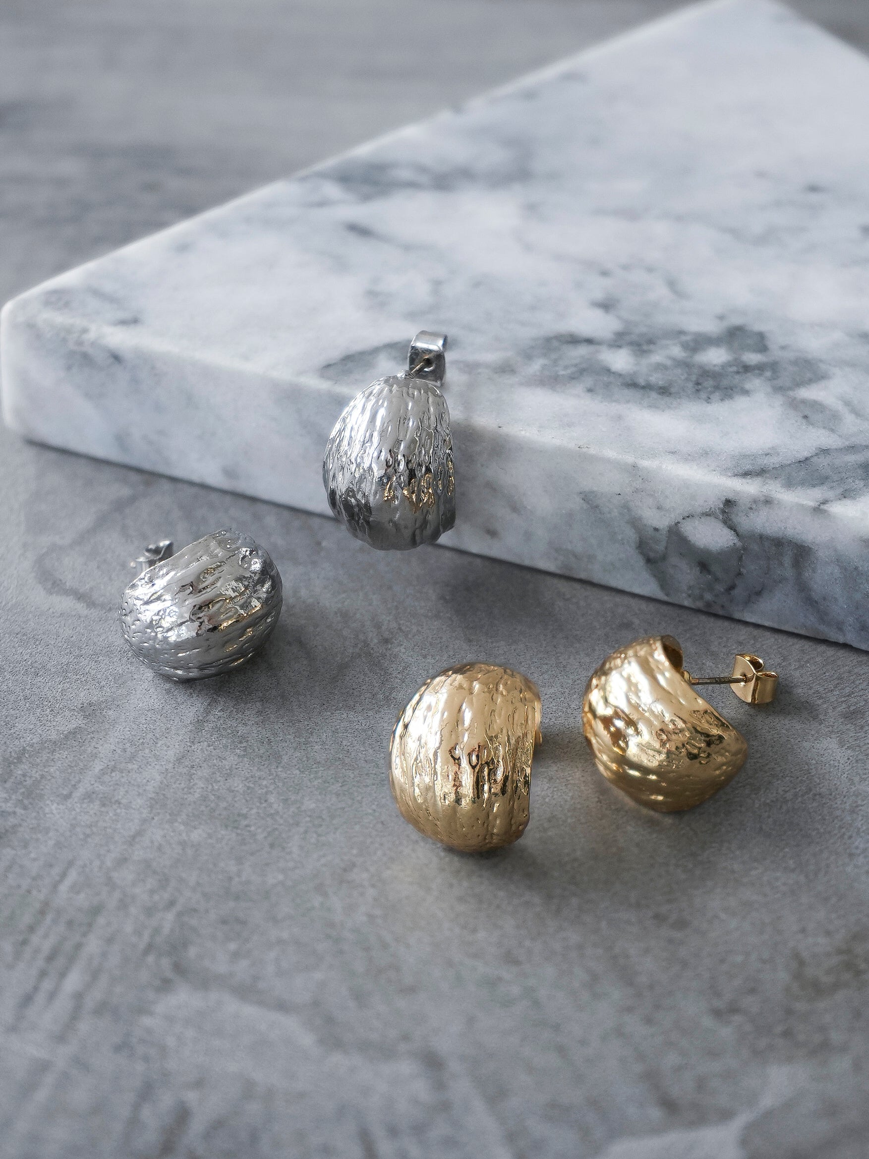 SET]ミックスループヤーンニットミニワンピース+選べるアクセセット