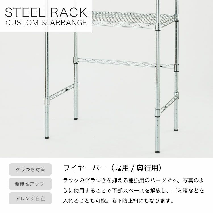 スチールラック 幅75cm 4段 ルミナスレギュラー 幅76×奥行46×高さ156.5