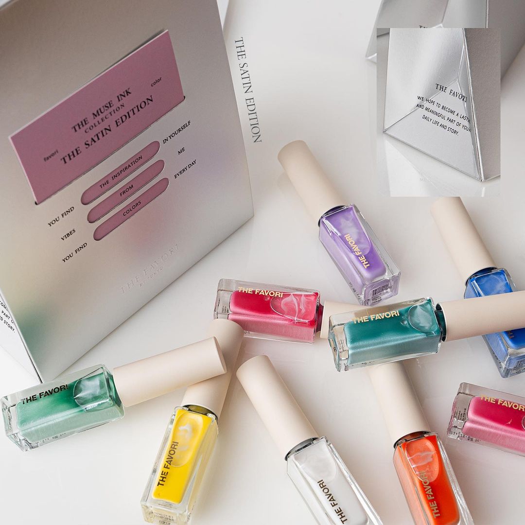 The Favori Muse Ink Satin Gel | Korean Nail Art Supplies Australia