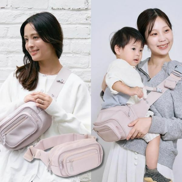 ポムル(POMULU)ヒップシートショルダーバッグ ブロッサムピンク 6ヵ月