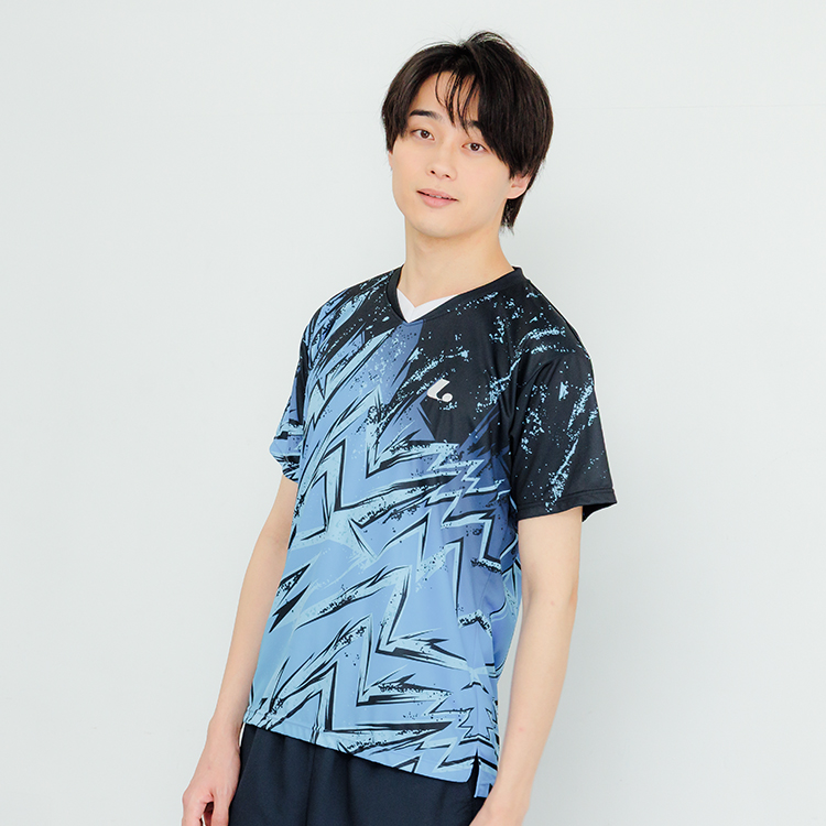 Uni ゲームシャツ（襟なし） XLH344 | ルーセント(LUCENT)