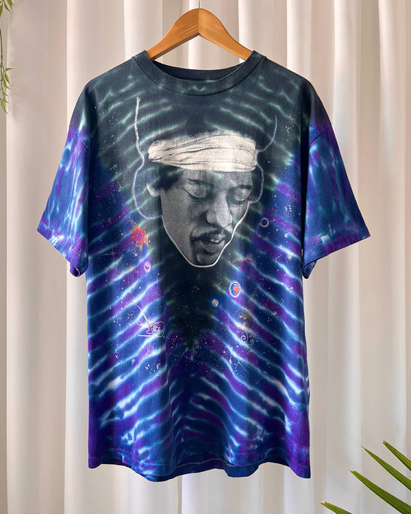 90s Jimi Hendrix Tie Dye T-Shirt | L-XL - Lucky Vintage