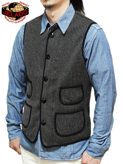 JELADO（ジェラード） 】 コットンビーチクロスワークベスト [ Squad